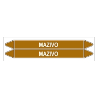 Značení potrubí, mazivo,2 ks, 450 × 52 mm